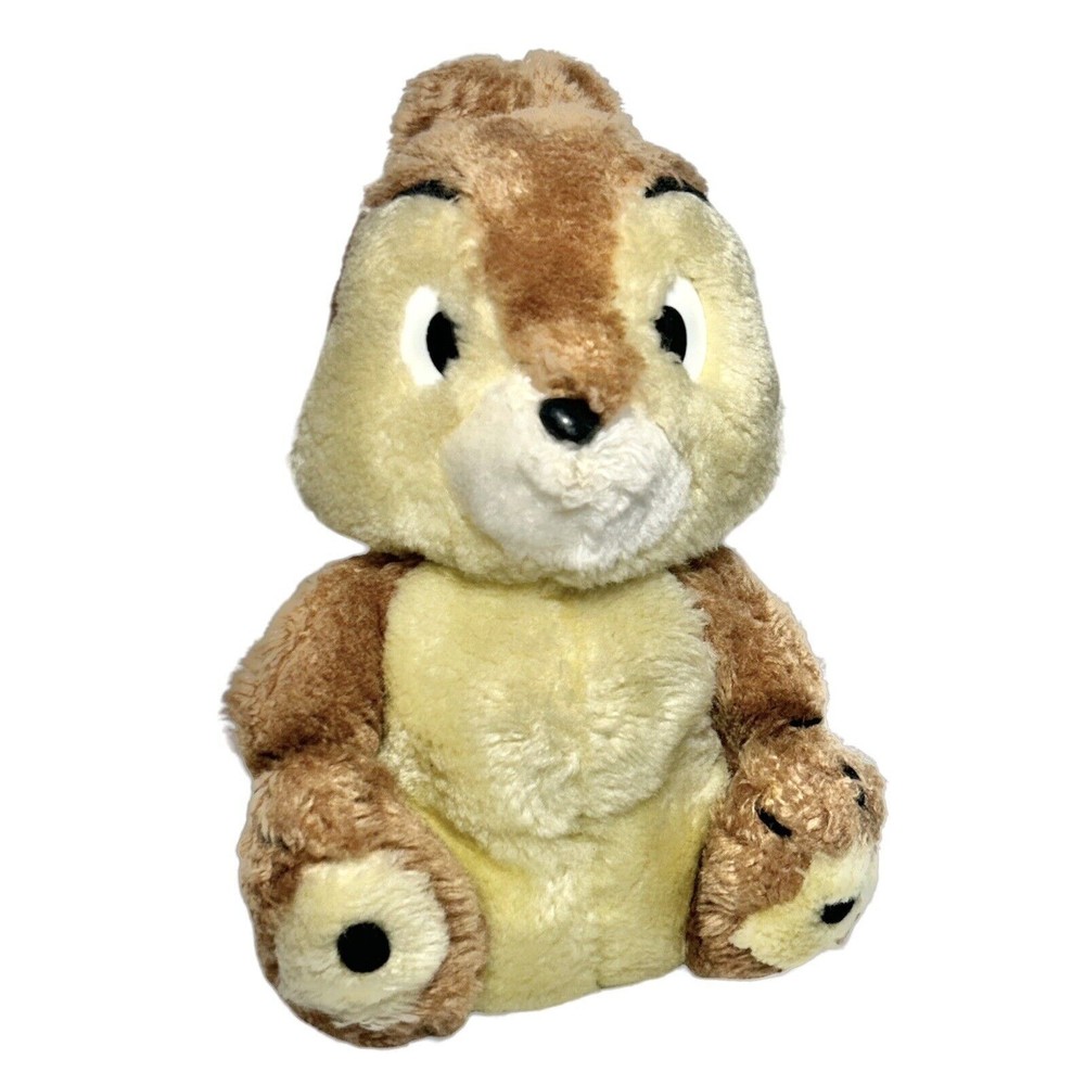 Rare Vintage 8” Walt Disney Stuffed Plush CHIP Chipmunk Korea Shredded Stuffing